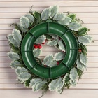 Венок новогодний d=33 см «Зимнее волшебство. Уютная сказка» листочки, ягоды - Фото 4