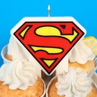 Свеча для торта "С Днем Рождения!", 9 х 8 см, Супергерои - фото 109008566