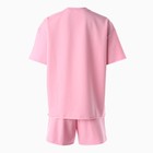 Комплект женский (футболка, шорты) MINAKU: SPORTY & STYLISH, светло-розовый, размер 42 - Фото 14