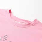 Комплект женский (футболка, шорты) MINAKU: SPORTY & STYLISH, светло-розовый, размер 48 - фото 22831776