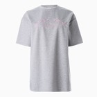 Футболка женская MINAKU OVERSIZE FIT: SPORTY & STYLISH цвет светло-серый, р-р 48 9843299 - фото 10955967