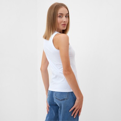 Майка женская MINAKU, SPORTY & STYLISH, размер 42, белая