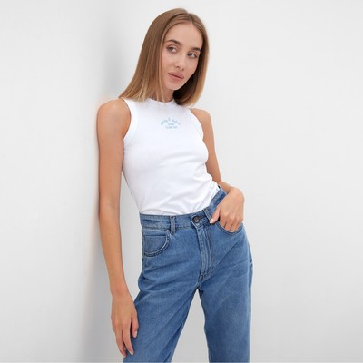 Майка женская MINAKU: SPORTY & STYLISH, размер 48, белая