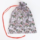 Новогодний мешок «Снеговики с ёлками», р. 45×35 см, органза - Фото 2