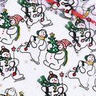 Мешок подарочный «Снеговики с ёлками», р. 45 × 35 см, органза - Фото 4