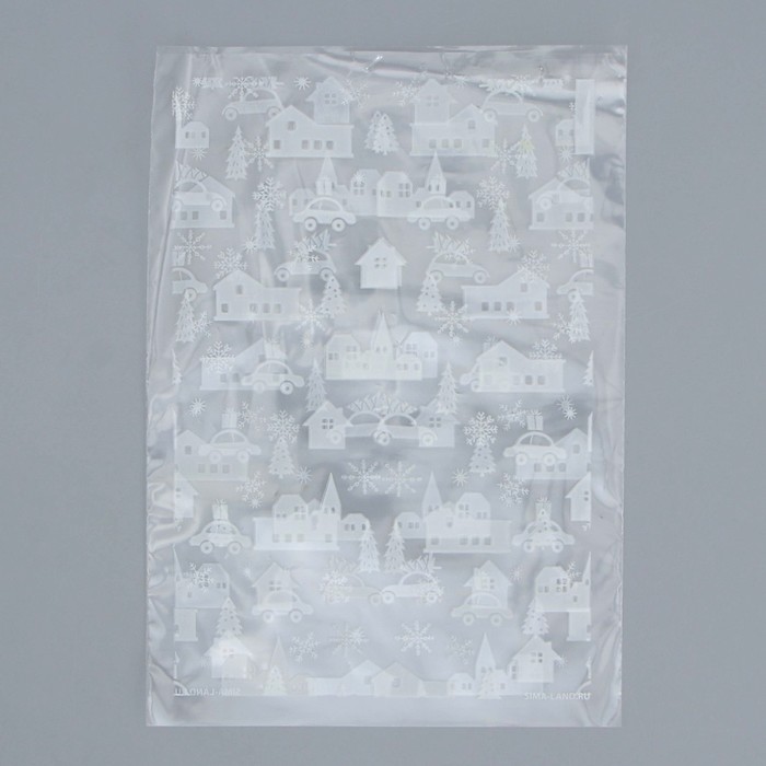 Пакет подарочный пропиленовый «Город», 12.5 х 18 см 9716092