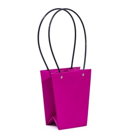 Сумка для цветов «Фуксия», влагостойкая, 17?17 - 11.5?11.5 - 20 см (комплект 10 шт)