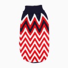 Свитер "Зиг-Заг", XS (ДС 17, ОШ 17, ОГ 23-37 см) - Фото 7