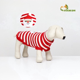 Свитер для собак «Санта», размер 2XL (ДС 41, ОШ 41, ОГ 36-60 см)