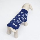 Свитер «Косточки-снежинки», размер 14 (ДС 32-35, ОГ 35-45, ОШ 22-26 см), синий - Фото 4