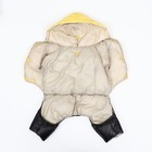 Комбинезон «Анорак», светоотражающий, размер 8, ДС 19 см, ОГ 30, ОШ 22 см, чёрный, жёлтый - Фото 10