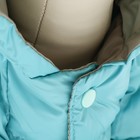 Комбинезон «Анорак», светоотражающий, размер 8, ДС 19 см, ОГ 30, ОШ 22 см, чёрный, голубой - Фото 7