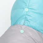 Комбинезон "Анорак" светоотражающий, размер 12 (ДС 28, ОГ 38, ОШ 27 см), чёрно-голубой - Фото 6