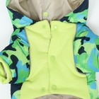 Комбинезон "Go-Иди" с утяжкой, размер 14 (ДС 32, ОГ 42, ОШ 31 см), зелёный/камуфляж - фото 22707635