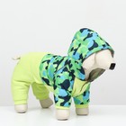 Комбинезон "Go-Иди" с утяжкой, размер 14 (ДС 32, ОГ 42, ОШ 31 см), зелёный/камуфляж - фото 22707627