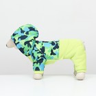 Комбинезон "Go-Иди" с утяжкой, размер 14 (ДС 32, ОГ 42, ОШ 31 см), зелёный/камуфляж - фото 22707628