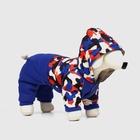 Комбинезон "Go-Иди" с утяжкой, размер 16 (ДС 36, ОГ 46, ОШ 35 см), синий/камуфляж - фото 22707668