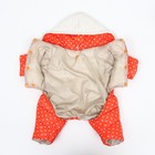 Комбинезон «Для прогулки», размер 18, ДС 40 см, ОГ 50 см, ОШ 38 см, оранжевый - Фото 9