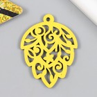 Бирка "Дракон ассорти 2" высота от 5,5 до 6 см МИКС жёлтый (комплект 10 шт) - фото 22730814