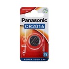 Батарейка литиевая Panasonic Lithium Power, CR2016-1BL, 3В, блистер, 1 шт - Фото 1