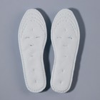 Набор одноразовых стелек для обуви, 5 пар, хлопковые, влаговпитывающие, универсальные, р-р RU до 37 (р-р Пр-ля до 39), 24,5 см, цвет белый - фото 7296201