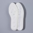 Стельки для обуви, набор - 5 пар, хлопковые, влаговпитывающие, универсальные, р-р RU до 37 (р-р Пр-ля до 39), 24,5 см, цвет белый - Фото 5