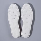 Стельки для обуви, набор - 5 пар, хлопковые, влаговпитывающие, универсальные, р-р RU до 37 (р-р Пр-ля до 39), 24,5 см, цвет белый - Фото 6