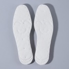 Стельки для обуви, набор - 5 пар, хлопковые, влаговпитывающие, универсальные, р-р RU до 42 (р-р Пр-ля до 43), 27 см, цвет белый - фото 22708297