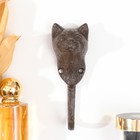 Крючок декоративный чугун "Кошка" 14х4,5х3,6 см - фото 4790165