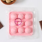 Форма для льда Доляна «Шары», 10.5×10.5×2 см, 9 ячеек (d=1.9 см), розовая - Фото 6