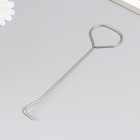 Инструмент для тушения свечей (гаситель) нержавеющая сталь "Крючок" серебро 18 см 9604673