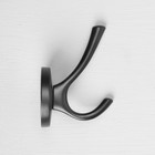 Крючок мебельный CAPPIO STRONG, двухрожковый, черный - Фото 5