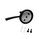 Крючок мебельный CAPPIO STRONG, двухрожковый, цвет черный - Фото 6