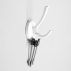 Крючок мебельный CAPPIO CKD014 STRONG, двухрожковый, белый - Фото 3