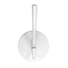 Крючок мебельный CAPPIO STRONG, двухрожковый, цвет белый - Фото 4