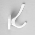 Крючок мебельный CAPPIO CKD014 STRONG, двухрожковый, белый - Фото 5