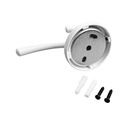 Крючок мебельный CAPPIO STRONG, двухрожковый, цвет белый - Фото 6