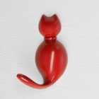 Крючок мебельный CAPPIO CKO008 CAT, однорожковый, красный - Фото 4
