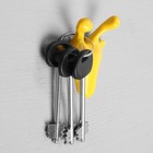 Крючок мебельный CAPPIO GIRAFFE, двухрожковый, желтый - Фото 3