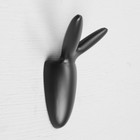 Крючок мебельный CAPPIO RABBIT, двухрожковый, черный - Фото 2