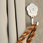 Держатель для штор однорожковый CAPPIO KC117, цвет хром, 2 шт. - Фото 1