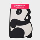 Коврик для дома Доляна «Панда», 40×60 см, чёрно-белый - Фото 5