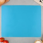 Силиконовый коврик для выпечки «Тесто для пиццы», 50 х 40 см, цвет голубой - фото 4391143