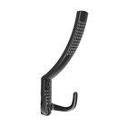 Крючок мебельный ТУНДРА TKT001, трехрожковый, черный - Фото 3