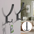 Крючок мебельный ТУНДРА TKT001, трехрожковый, черный - Фото 2