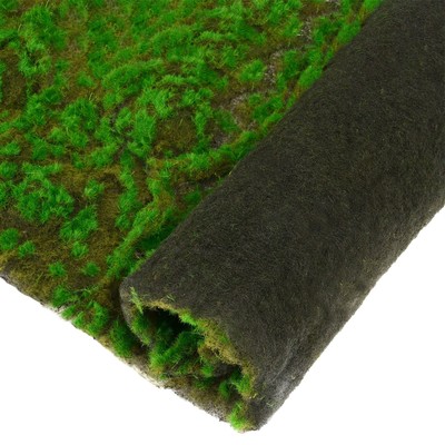 Мох искусственный, декоративный, полотно 1×1 м, рельефный, камни, Greengo