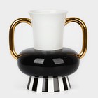 Ваза для цветов декоративная Face с ручками 24 х 24 х 24 см - фото 24414120