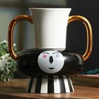 Ваза для цветов декоративная Face с ручками 24 х 24 х 24 см - фото 24457994