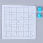 Трафарет - коврик для 3Д ручек «Фигуры», 2 напальчника - Фото 1