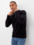 Лонгслив поло мужской MINAKU: Basic line MAN, чёрный, размер 44 - Фото 3